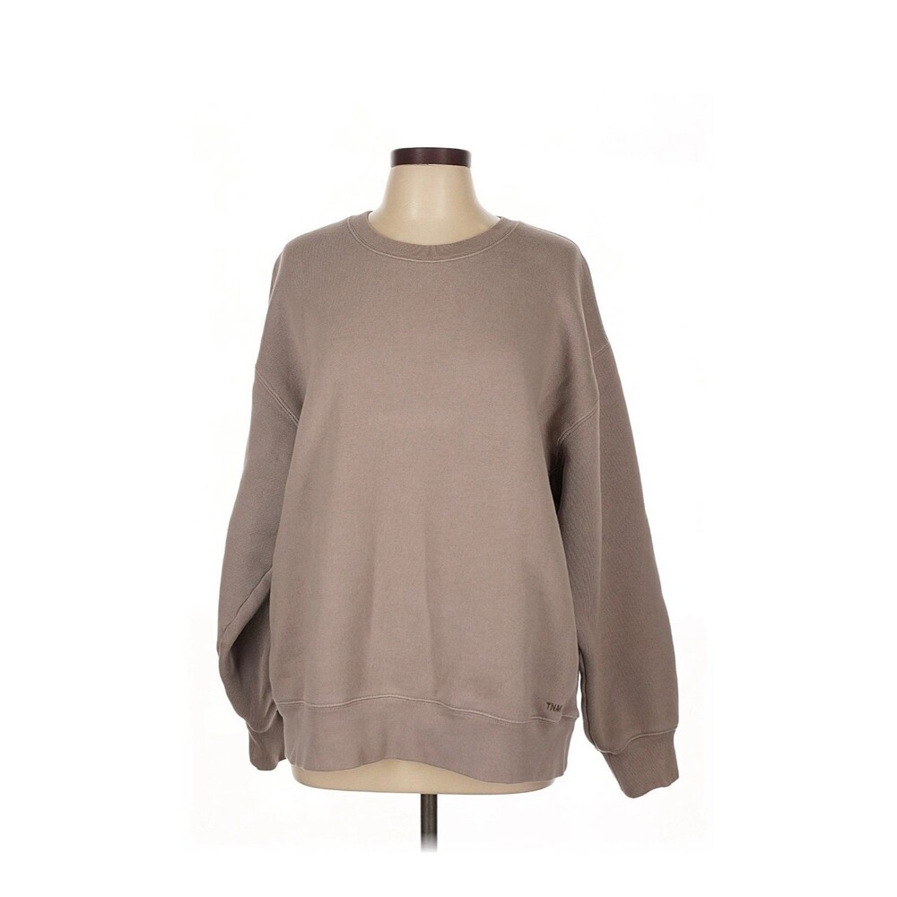 Aritzia TNA Sweatfleece Bubble Fleece in Lavender Taupe Size L
